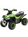 Homcom Toddler Kids Ride On Car Walker Foot To Floor Slider with Music Lights Green