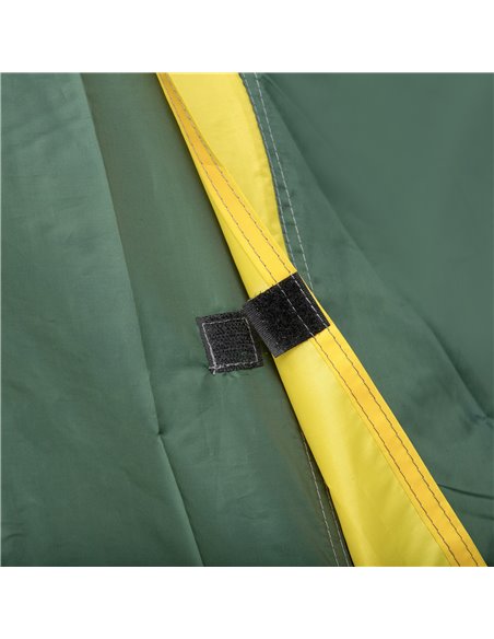 Outsunny Dome Camping Tent for 2, Waterproof with Large Windows, Adventure Ready, Green & Yellow A20-174YL - pic 65058 | FastDaddyshop