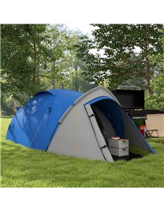 Outsunny Waterproof 2-Person Dome Camping Tent with Large Viewing Windows, Quick Setup, Blue and Grey A20-174V00BU 2