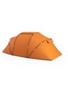 Outsunny 4-6 Man Camping Tent w/ Two Bedroom, Hiking Sun Shelter, UV Protection Tunnel Tent, Orange A20-044V00OG