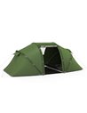 Outsunny 4-6 Man Camping Tent w/ Two Bedroom, Hiking Sun Shelter, UV Protection Tunnel Tent, Dark Green A20-044V00DG