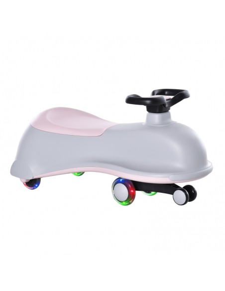 Homcom Ride on Wiggle Car with LED Flashing Wheels Grey - pic 6508 | FastDaddyshop