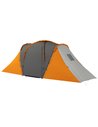 Outsunny Large Camping Tent Tunnel Tent with 2 Bedroom, Orange A20-344V00OG