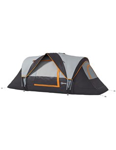 Outsunny 5-6 Man Dome Camping Tent Hiking Shelter, Multicolor A20-132V00MX