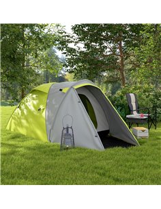 Outsunny Waterproof Camping Tent for 2-3 Persons, Yellow A20-423V00YG 2