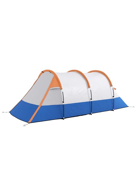 Outsunny Camping Large Tunnel Tent for 2-3 Man, Orange A20-425V00OG - pic 65203 | FastDaddyshop