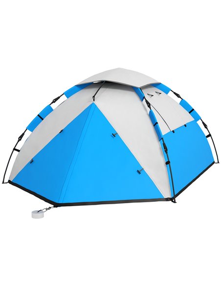Outsunny Family Camping Tent for 3-4 Persons, 2000mm Waterproof, Easy Carry Bag, Quick Pitch, Blue A20-420V00LB - pic 65212 | FastDaddyshop