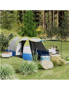 Outsunny Waterproof Camping Large Tunnel Tent for 2-3 Man, Green A20-425V00YG 2