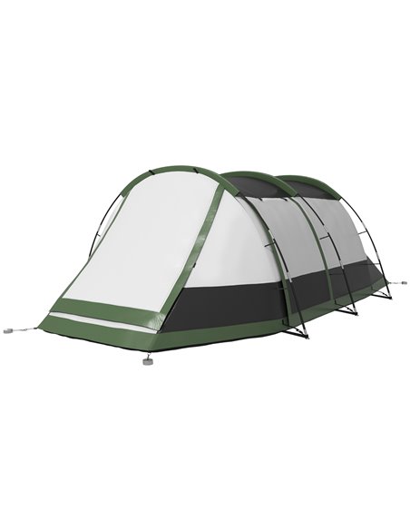 Outsunny Family Camping Tunnel Tent for 3-4 Persons, 2000mm Waterproof, Lightweight with Carry Bag, Green A20-417V00GN - pic 65230 | FastDaddyshop