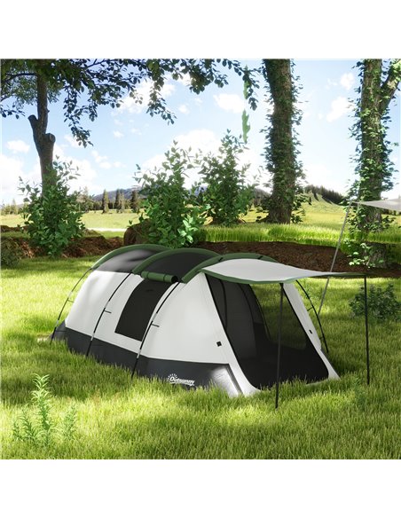 Outsunny Family Camping Tunnel Tent for 3-4 Persons, 2000mm Waterproof, Lightweight with Carry Bag, Green A20-417V00GN - pic 65231 | FastDaddyshop