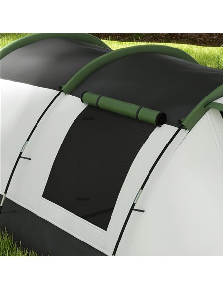 Outsunny Family Camping Tunnel Tent for 3-4 Persons, 2000mm Waterproof, Lightweight with Carry Bag, Green A20-417V00GN - pic 65237 | FastDaddyshop