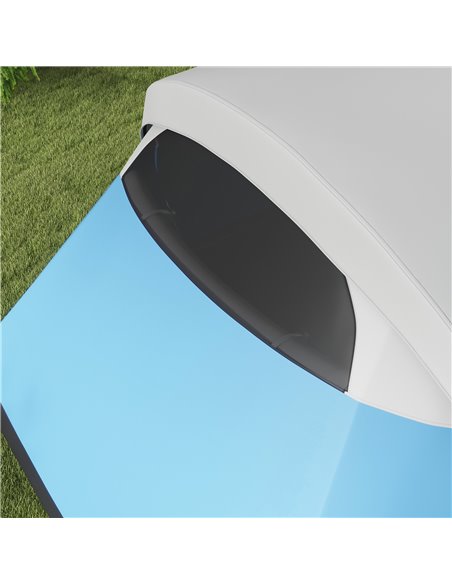 Outsunny 3000mm Waterproof Camping Tent for 5-6 Man, Family Tent with Porch and Sewn in Groundsheet, Portable with Bag, Blue A20 - pic 65283 | FastDaddyshop