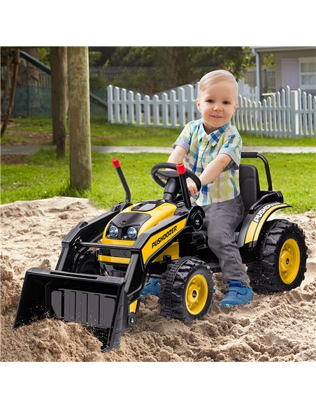HOMCOM Kids Digger Ride On Excavator 6V Battery Powered Construction Tractor Music Headlight Moving Forward Backward Gear for 3- - pic 6533 | FastDaddyshop