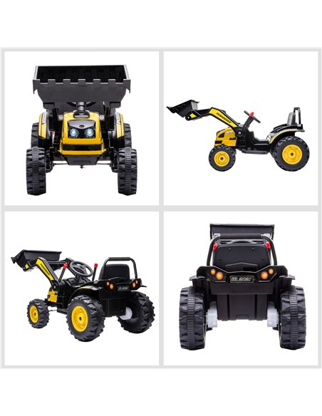 HOMCOM Kids Digger Ride On Excavator 6V Battery Powered Construction Tractor Music Headlight Moving Forward Backward Gear for 3- - pic 6538 | FastDaddyshop