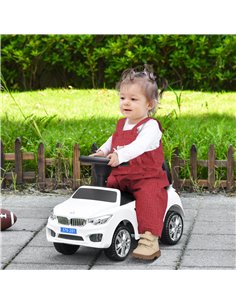 Homcom Ride on Sliding Car, Baby Walker with Horn, Music White 2