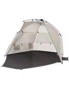 Outsunny 1-2 Man Pop-Up Beach Tent, Sun Shelter, Cream White A20-165