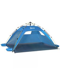 Outsunny Pop-up Beach Tent Sun Shade Shelter for 1-2 Person, Sky Blue A20-166BU