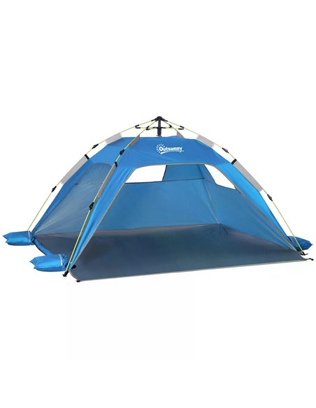 Outsunny Pop-up Beach Tent Sun Shade Shelter for 1-2 Person, Sky Blue A20-166BU - pic 65465 | FastDaddyshop