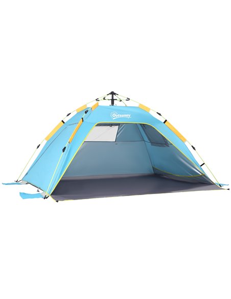 Outsunny Pop-up UV Protection Beach Tent, Light Blue A20-166LB - pic 65482 | FastDaddyshop