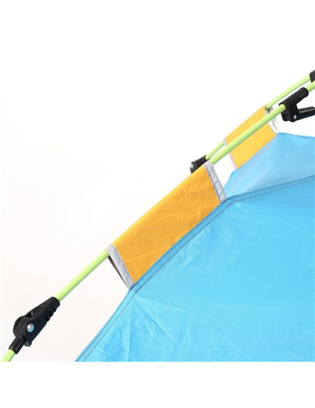 Outsunny Pop-up UV Protection Beach Tent, Waterproof Sun Shade Shelter for 1-2 Person with Ventilating Mesh Windows & Sandbags,  - pic 65489 | FastDaddyshop