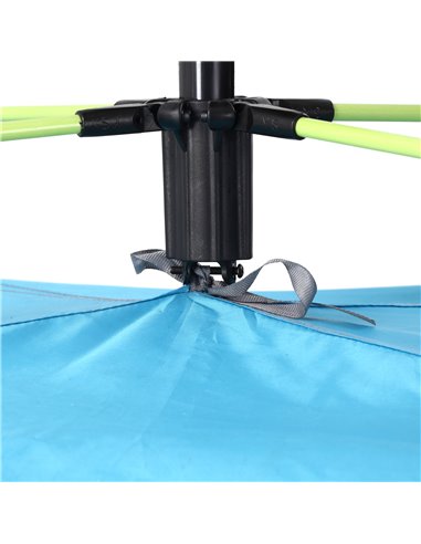 Outsunny Pop-up UV Protection Beach Tent, Waterproof Sun Shade Shelter for 1-2 Person with Ventilating Mesh Windows & Sandbags, 