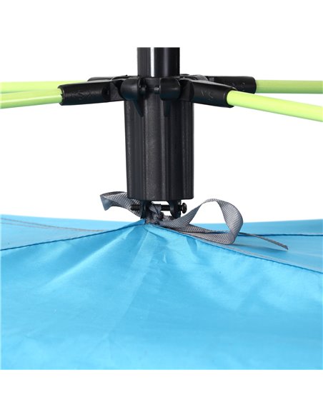 Outsunny Pop-up UV Protection Beach Tent, Waterproof Sun Shade Shelter for 1-2 Person with Ventilating Mesh Windows & Sandbags,  - pic 65490 | FastDaddyshop
