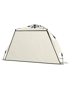 Outsunny 2-3 Person Pop Up Beach Tent, UPF15+ Sun Shelter, Khaki A20-426V00KK