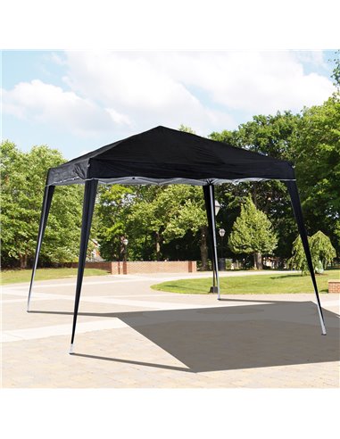Outsunny Pop-Up Tent,  3Lx3Wx2.4H m-Black 84C-075BK