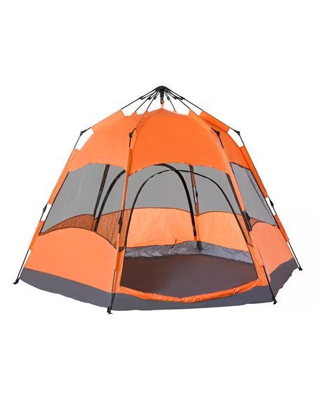 Outsunny Hexagon Pop Up Tent for Six, Portable Shelter for Camping, Festivals, Hiking, Family Use A20-056 - pic 65552 | FastDaddyshop
