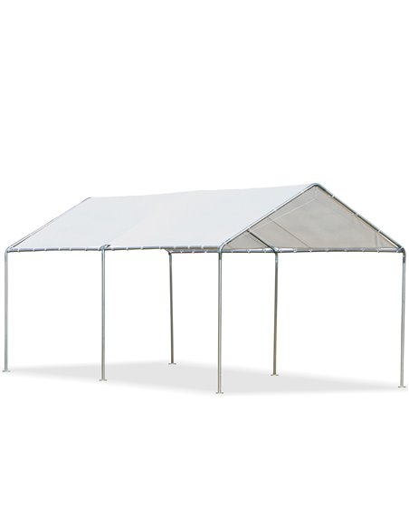 Outsunny 3 x 6m Heavy Duty Carport Garage Car Shelter Galvanized Steel Outdoor Open Canopy Tent Water UV Resistant Waterproof, W - pic 65554 | FastDaddyshop