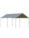 Outsunny 3 x 6m Heavy Duty Carport Garage Car Shelter Galvanized Steel Outdoor Open Canopy Tent Water UV Resistant Waterproof, G