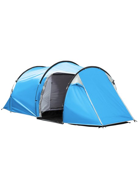 Outsunny Tunnel Tent for 2-3 Persons, Camping Shelter with Vestibule, Air Vents, Rainfly, Weather-Resistant, Blue A20-173LB - pic 65581 | FastDaddyshop