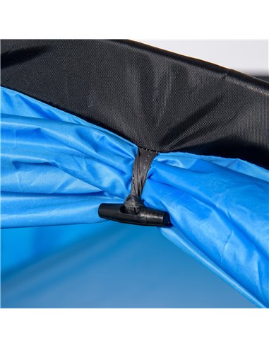 Outsunny Tunnel Tent for 2-3 Persons, Camping Shelter with Vestibule, Air Vents, Rainfly, Weather-Resistant, Blue A20-173LB