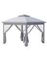 Outsunny 11' x 11' Pop Up Canopy, Double Roof Foldable Canopy Tent with Zippered Mesh Sidewalls, Height Adjustable and Carrying 