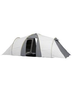 Outsunny 4-6 Person Tunnel Tent, Two Bedrooms, Grey A20-287V01GY