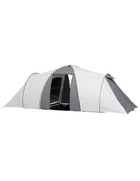 Outsunny 4-6 Person Tunnel Tent, Two Bedrooms, Grey A20-287V01GY - pic 65644 | FastDaddyshop