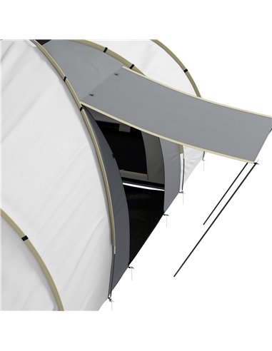 Outsunny 4-6 Person Tunnel Tent, Two Bedrooms, 2000mm Waterproof, UV50+ Protection, Ideal for Outdoor Activities, Carry Bag Incl