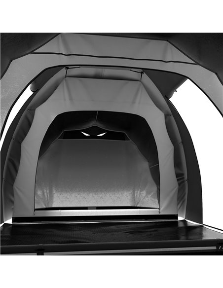 Outsunny 4-6 Person Tunnel Tent, Two Bedrooms, 2000mm Waterproof, UV50+ Protection, Ideal for Outdoor Activities, Carry Bag Incl - pic 65652 | FastDaddyshop