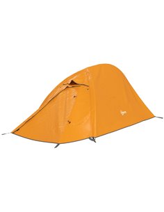 Outsunny Backpacking Tent for 1-2, Double Layer Camping Shelter, Orange A20-424V00OG