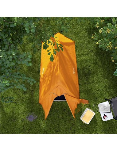 Outsunny Backpacking Tent for 1-2, Double Layer Camping Shelter with Carry Bag, 2000mm Waterproof, Lightweight, Orange A20-424V0