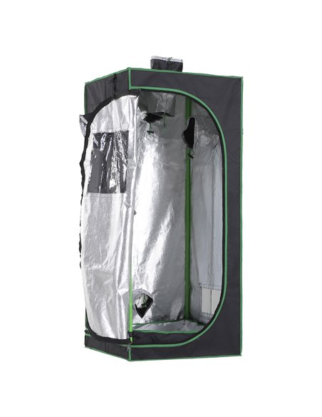 Outsunny Hydroponic Plant Grow Tent  W/ Window Tool Bag, 60L x 60W x 140Hcm-Black/Green 845-262 - pic 65671 | FastDaddyshop