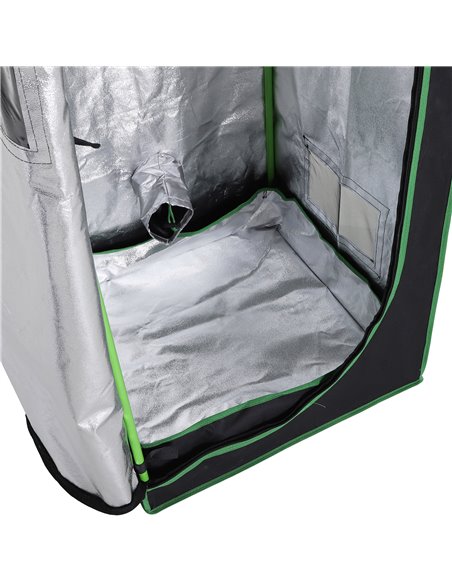 Outsunny Hydroponic Plant Grow Tent  W/ Window Tool Bag, 60L x 60W x 140Hcm-Black/Green 845-262 - pic 65677 | FastDaddyshop
