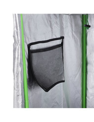 Outsunny Hydroponic Plant Grow Tent  W/ Window Tool Bag, 60L x 60W x 140Hcm-Black/Green 845-262