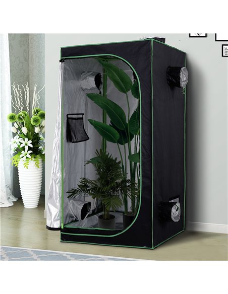 Outsunny Hydroponic Plant Grow Tent, 80L x 80W x 160Hcm-Black/Green 845-262V01 - pic 65681 | FastDaddyshop