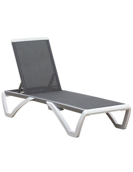 Outsunny Portable Outdoor Chaise Lounge, Light Grey 84B-595GY - pic 65725 | FastDaddyshop