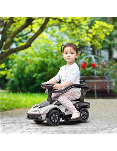 Aiyaplay 2 in 1 Baby Push Car Essenza SCV12 with Horn, Engine Sound, White 2