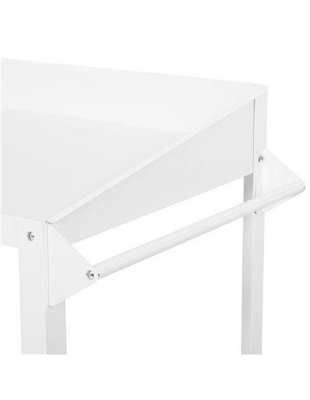 Outsunny Garden Outdoor Metal Potting Table Bench Planting Workstation Push Cart with Wheels Side Hanger - White 845-316 - pic 65803 | FastDaddyshop
