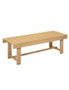 Outsunny 2-seater Outdoor Indoor Garden Wooden Bench Patio Loveseat Fir 110L x 38W x 35H cm Natural 84B-362