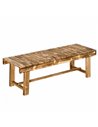 Outsunny 2-seater Outdoor Indoor Garden Wooden Bench Patio Loveseat Fir 110L x 38W x 35H cm Carbonised 84B-362CF