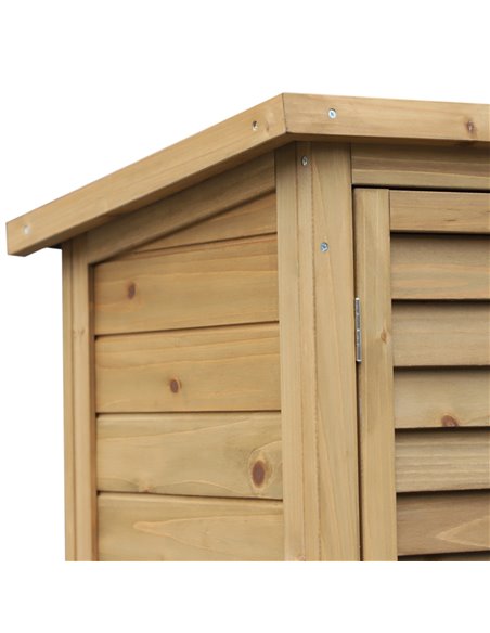 Outsunny Garden Storage Unit Solid Fir Wood Garage Organisation Sturdy Cabinet Outdoor 845-248 - pic 66021 | FastDaddyshop